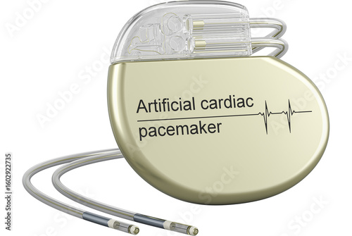 Fotografía Artificial cardiac pacemaker, artificial pacemaker.