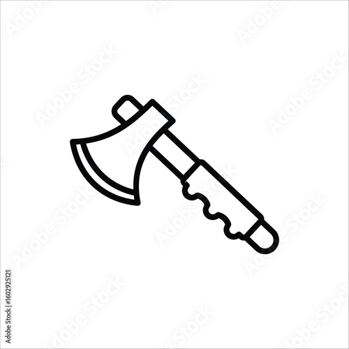 Axe icon. Vector illustration for web design. Isolated on white background.