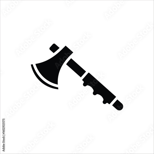 Axe icon. Vector illustration for web design. Isolated on white background.