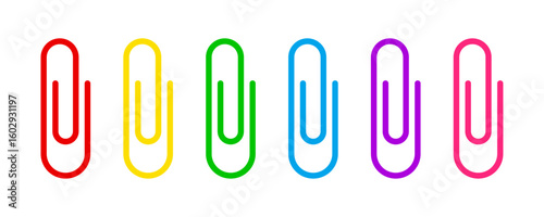 Colorful paper clips