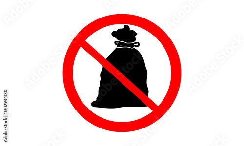 No trash sign