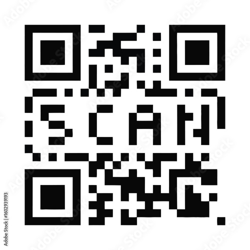 QR Code and Barcode Icon Set Vector Scan Me Labels for E-commerce and Shop Use