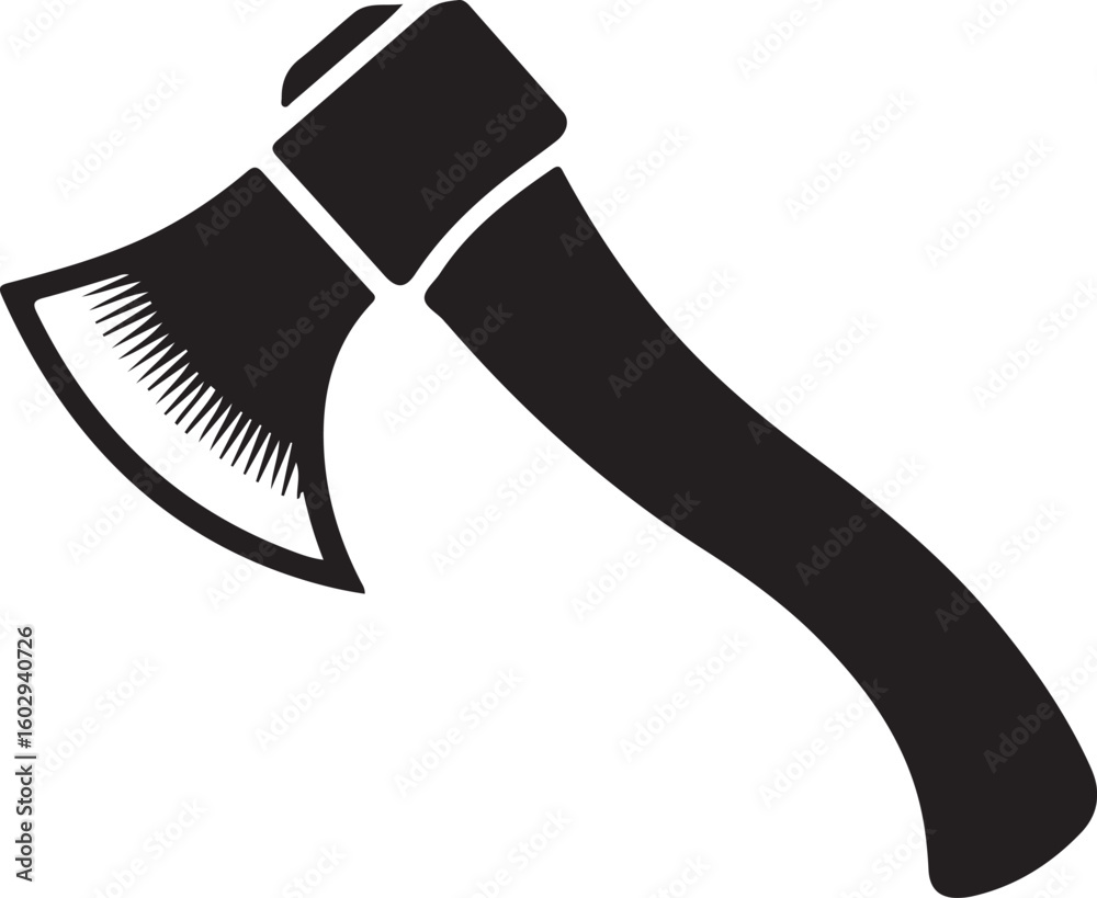 Axe for chopping wood silhouette vector illustration design Axe for chopping wood silhouette vector illustration design