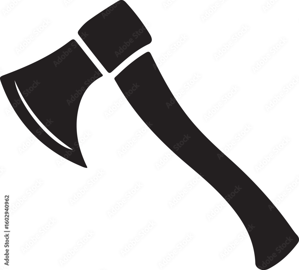 Axe for chopping wood silhouette vector illustration design Axe for chopping wood silhouette vector illustration design