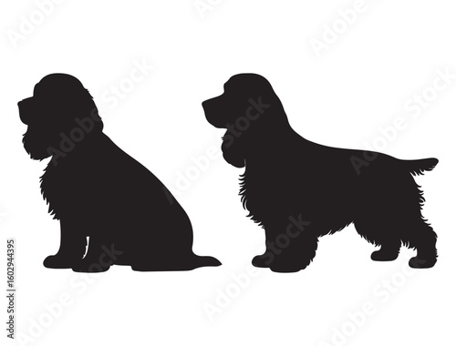 COCKER SPANIEL DOG SILHOUETTE