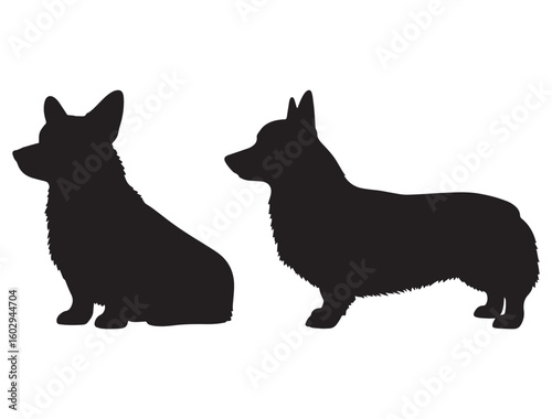 CORGI DOG SILHOUETTE