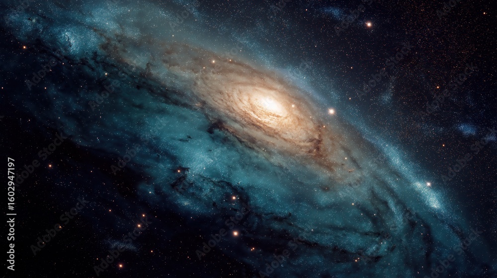 Fototapeta premium Spiral Galaxy in Deep Space