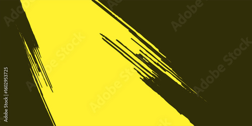 Grunge vector texture geometric yellow, black. With the ability to use overlay. Background scratches, cracks, stains.