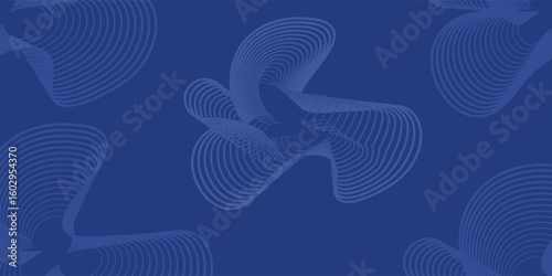 Abstract Flowing Wave Pattern on Aqua Background. vector 10