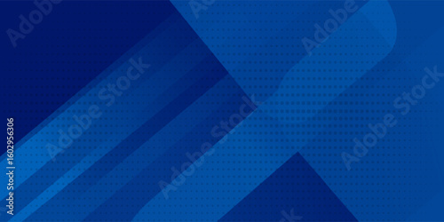 Abstract blue background with glowing geometric lines. Modern blue gradient square shape design. Futuristic technology concept. Suit for brochure, corporate, website, poster, banner, cover modern