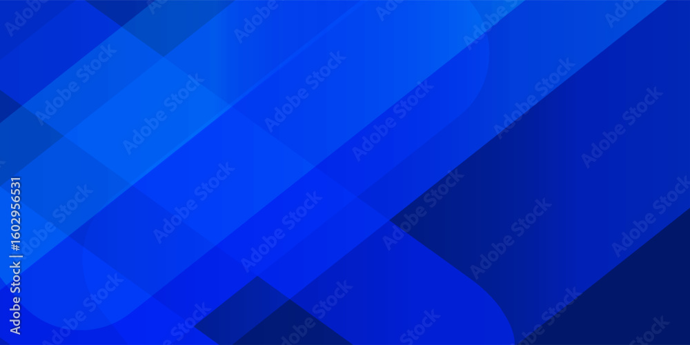 Fototapeta premium Abstract blue background. Modern simple blue geometric design. Minimal shapes. Suit for booklet, brochure, banner, poster, website, flyer, cover, corporate,eps 10.