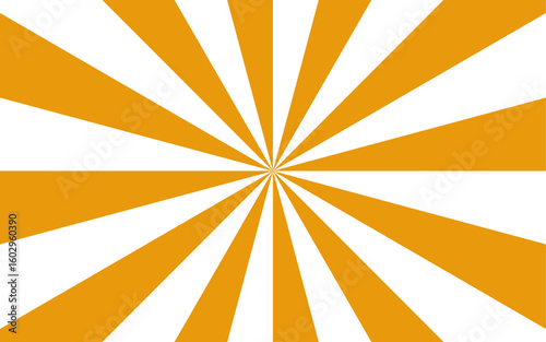 Abstract bright and energetic spiral background with alternating curved yellow and white segments. Motion and visual depth, resembling a pinwheel or vortex effect. Retro, playful, and eye-catching 