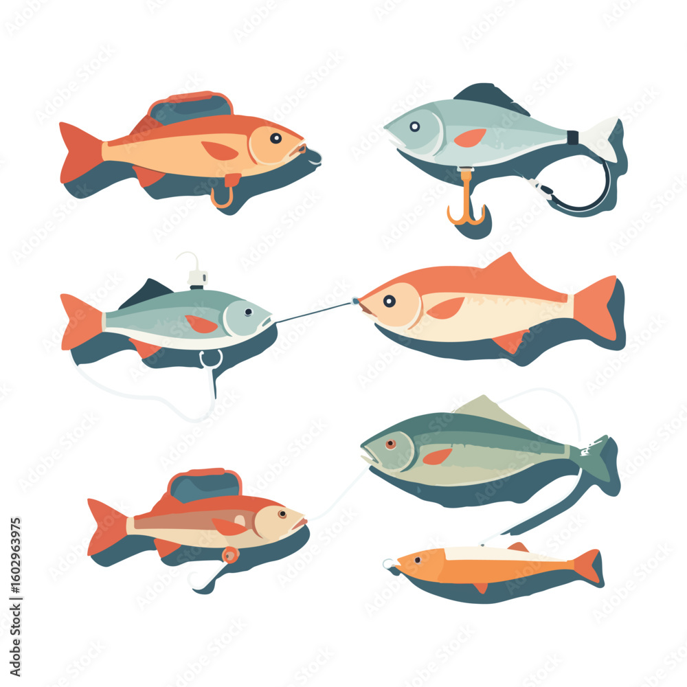 Fototapeta premium Minimal Fishing Tools