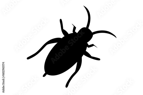 Cockroach Pest Control Infestation Flat Vector Icon Illustration

