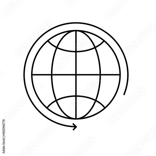 Map Navigation Line Icons