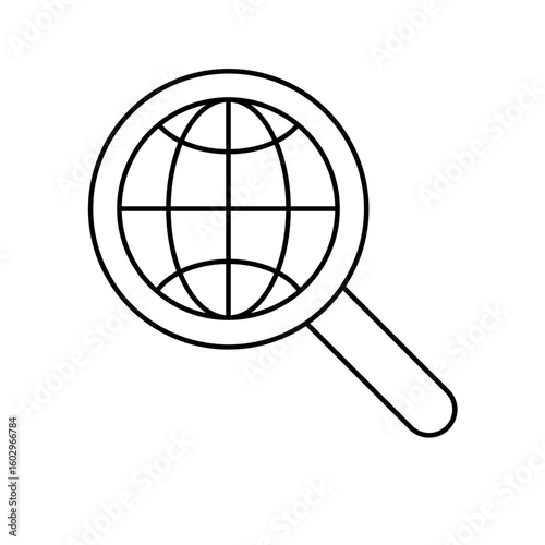 Map Navigation Line Icons