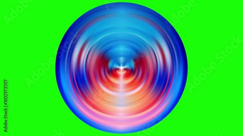 Colorful vibrant abstract vector concentric spinning animation loop circle with glossy gradient swirl. radial motion graphics, color wheel. circular pattern. music poster background.