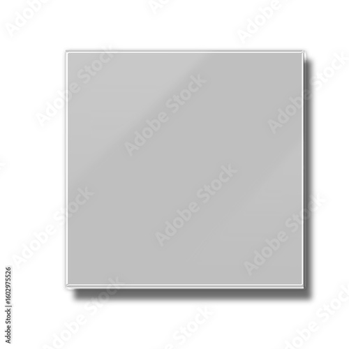 White picture frame on Transparent Background
