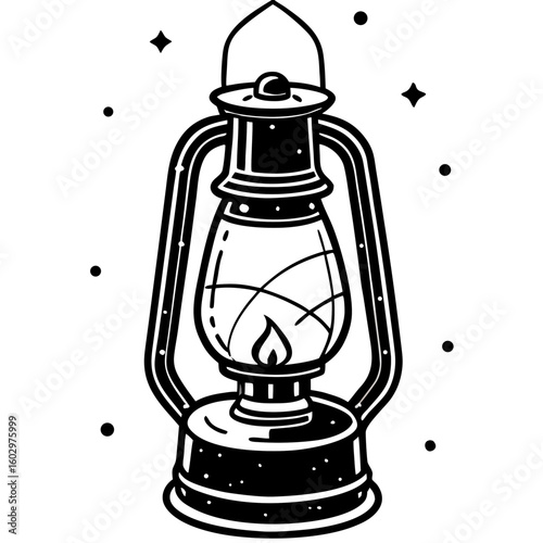 old oil lamp