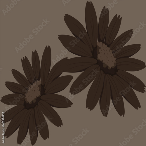 Hand drawn cartoon doodle of autumn flower