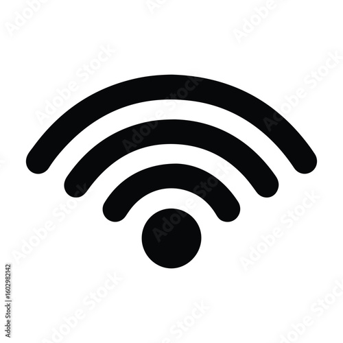 wi fi symbol, wi fi icon vector illustration, Modern wireless internet connection symbol for digital and print media