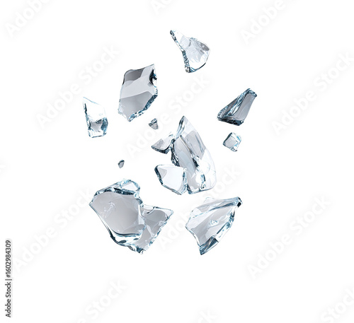Shattered Ice Fragments