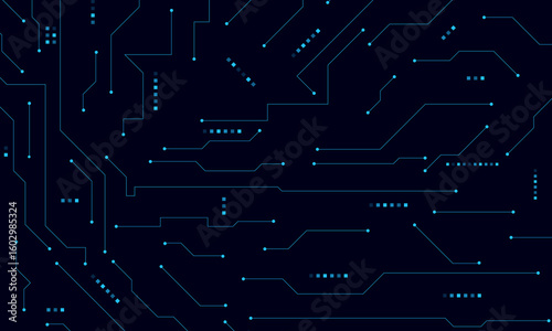 vector futuristic circuit board , Electronic motherboard , Communication and engineering concept , Hi-tech digital technology concept	
