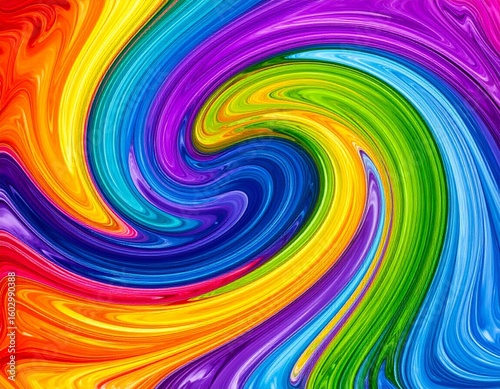 rainbow paint splash