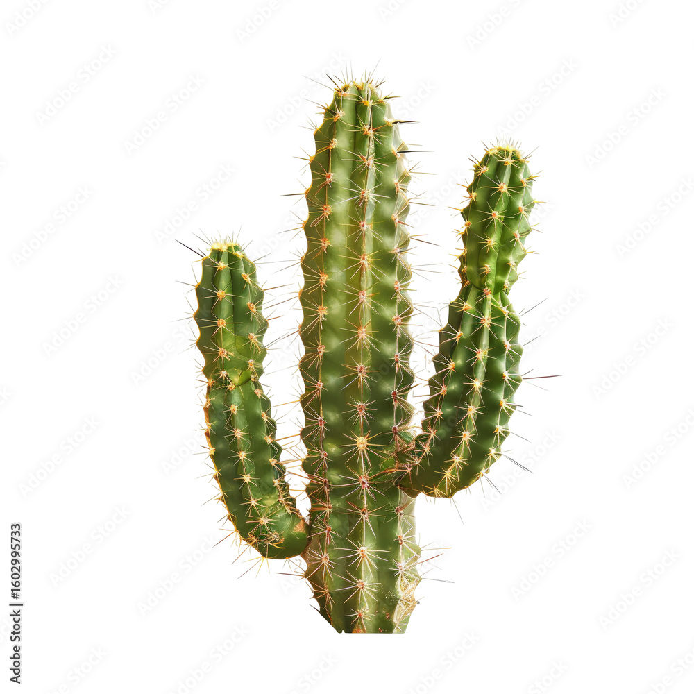 Naklejka premium Close-up of a small cactus plant