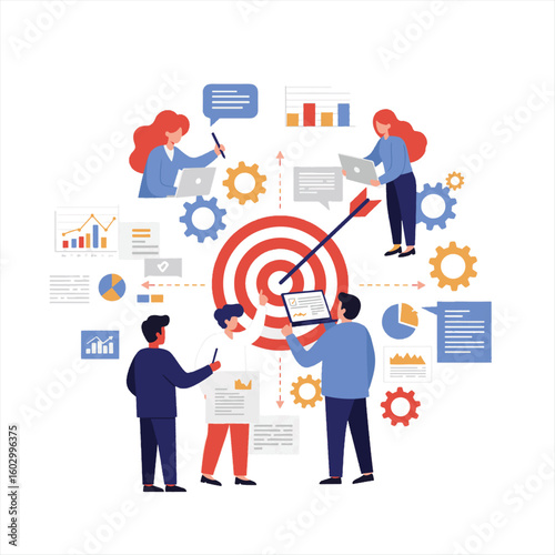 Team planning strategy around business target
