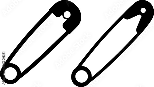 Black safety pin vector, safety pin art, safety pin vector art design, Vector of safety pin art, safety pin isolated