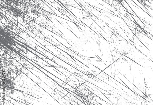 Fine line grunge scratches forming distress background. Modern abstract grunge pattern. Best for backgrounds, overlays, and texture fill.