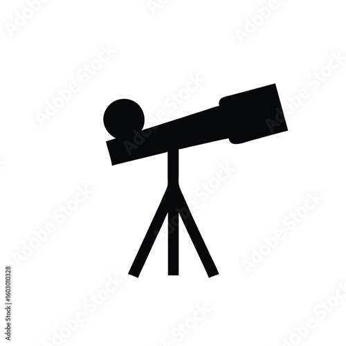 Minimalist Silhouette of a Person Stargazing at Night