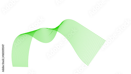Abstract wave element for design. Digital frequency track equalizer. Stylized line art background. Vector illustration.