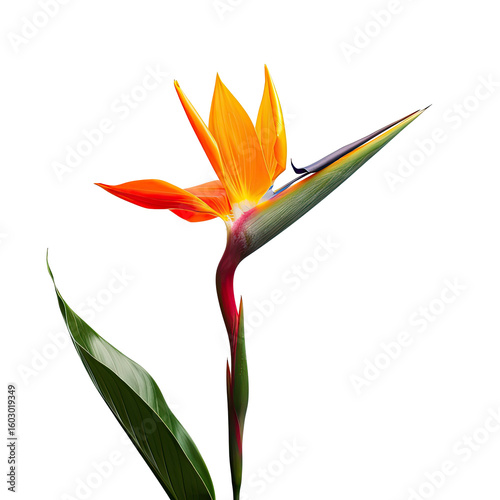 Vibrant bird of paradise flower close-up (1)