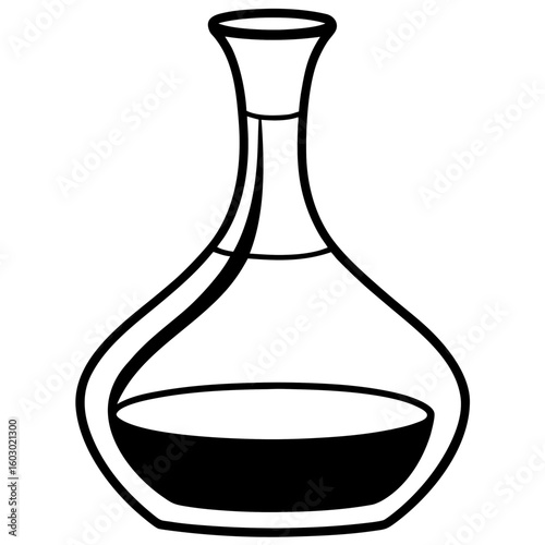 Wine Decanter Vector Food Printable Graphic for Kitchen Decor
