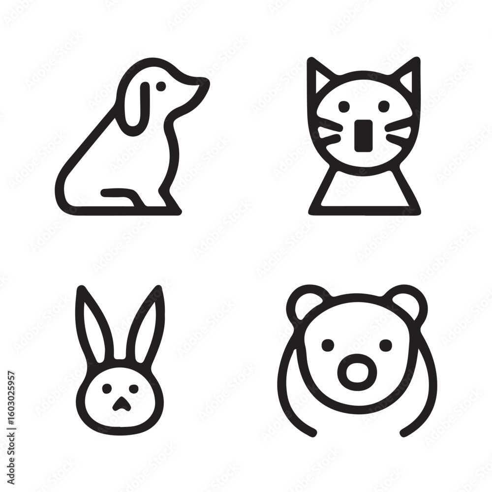 Animals Icon Set Animals Icon Set