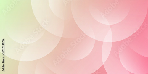 Banner background, pastel colorful, pink and orange gradations, circle abstract background, eps 10