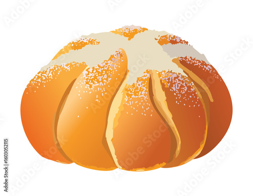 Segmented Burger Bun Design - Vector Illustration