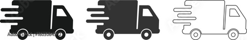 Delivery Truck Icons, free  delivery truck  icons set