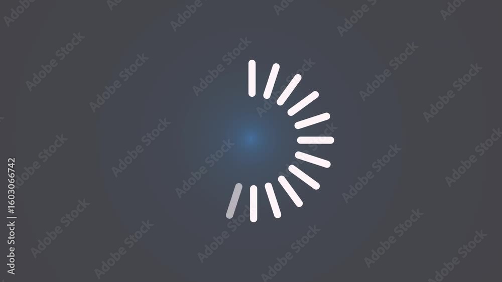 circle loading mark icon animation and waiting for download system ...