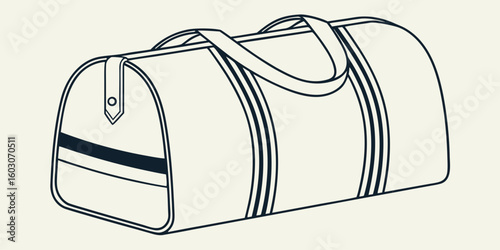 Gym bag with handles and zipper duffel bag sports bag