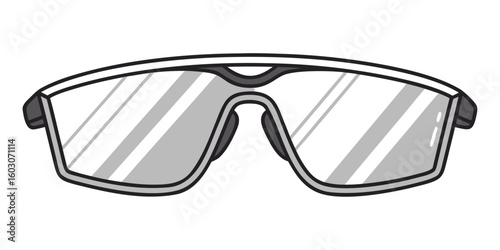 Sports sunglasses with reflective lenses eyewear protective eyewear