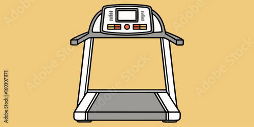 Treadmill machine with digital display exercise fitness