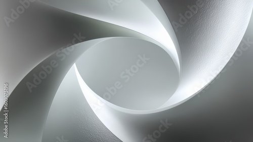 Silver object with a spiral shape