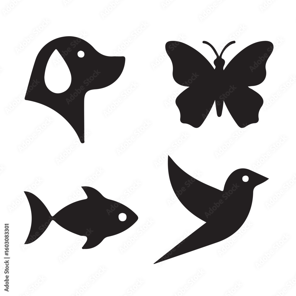 Fototapeta premium Animals Icon Set