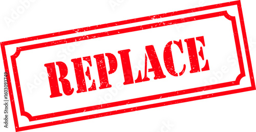 Grunge stamp replace