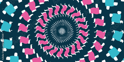 Abstract colorful backgrounds. multicolored backgrounds. market segmentation and target audience. market segmentation and target audience .digital illustration.