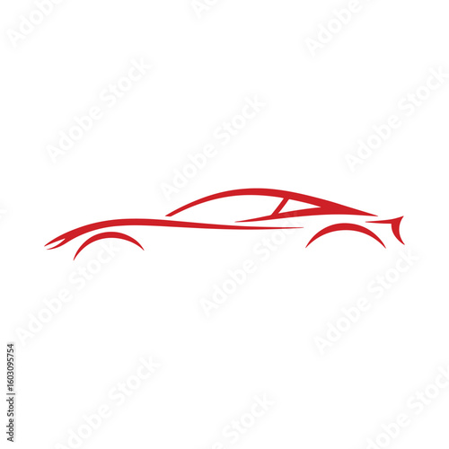 Unique car logo Modern and minimalist vector and abstract logo