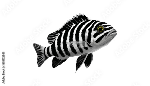zebra danio fish icon, zebra danio fish vector illustration-simple illustration of zebra danio fish